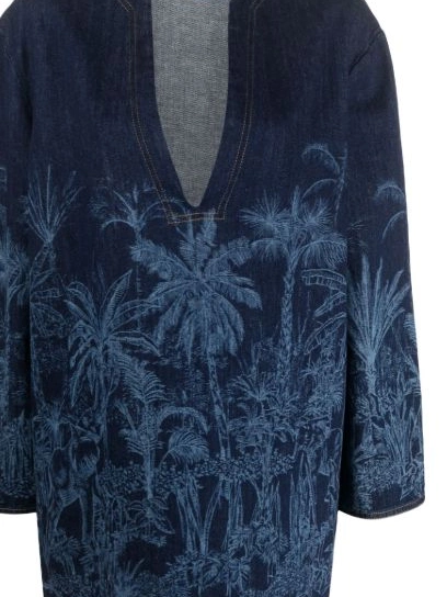 Affordable denim Jungle Toile Alanui de Jouy tunic Women 0325